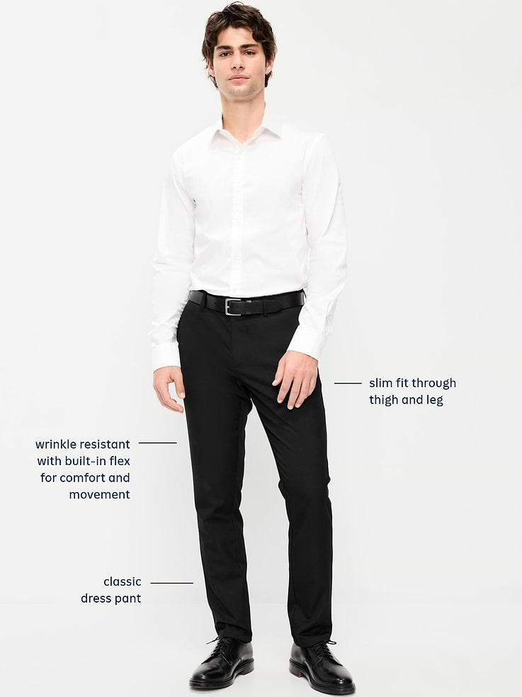 Image 5 of 5, Slim-Fit Twill Dress Pants