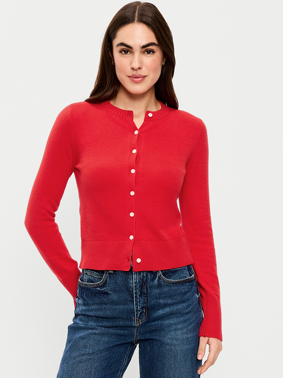 Cardigan court ras du cou SoSoft