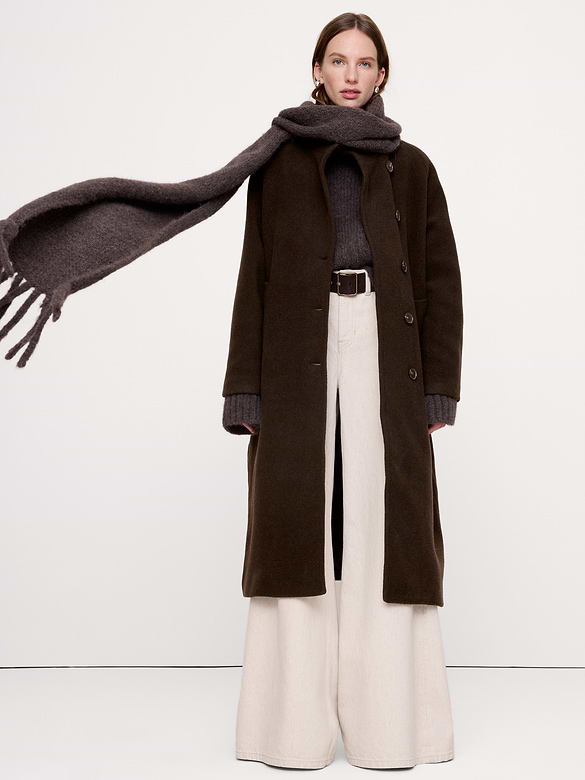 Italian Wool-Blend Top Coat
