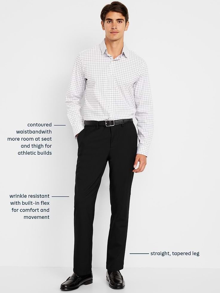 Image 5 of 5, Athletic-Fit Twill Dress Pants