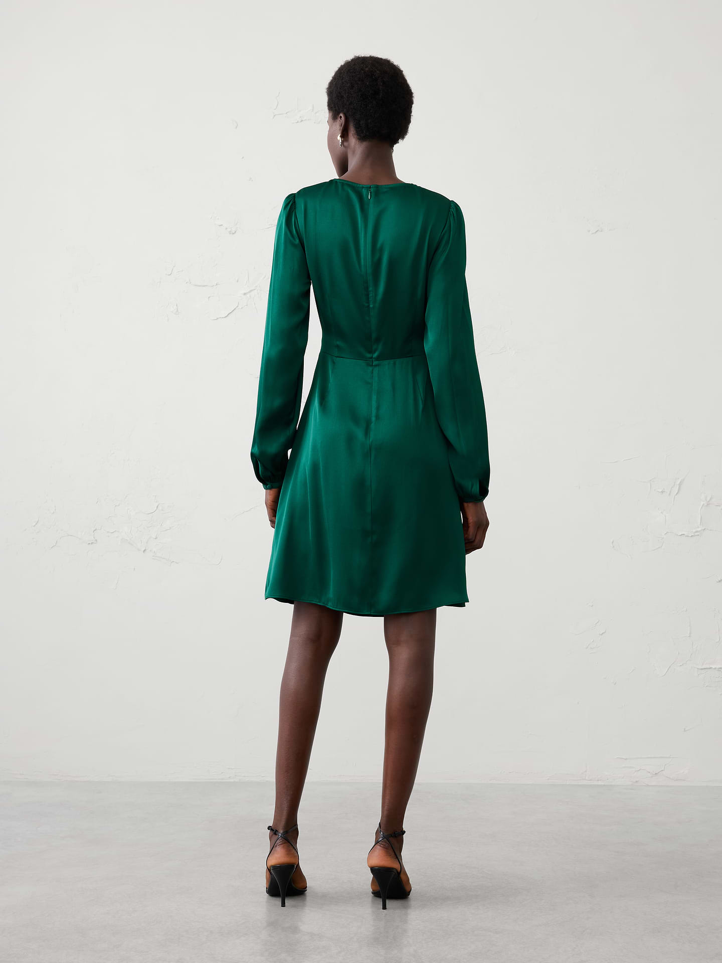Image 2 of 4, Draped Asymmetrical Mini Dress
