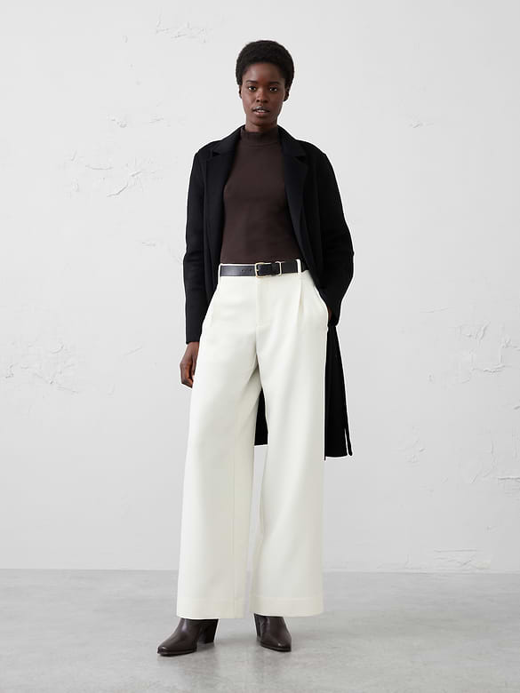 Ribbed Mock-Neck Top