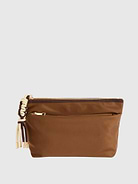 Image 1 of 2, Take your on-the-go organization to new heights with the Jet Zip Pouch., This sleek and sporty design features a top zip closure, one inner zip pocket, two inner slip pockets, and a convenient outer zip pocket for easy access., It’s crafted from durable nylon and accented with eye-catching paracord zipper pulls and gold hardware., Whether stashing travel essentials, tech accessories, or everyday must-haves, the Jet Zip Pouch keeps it all zipped up in style.