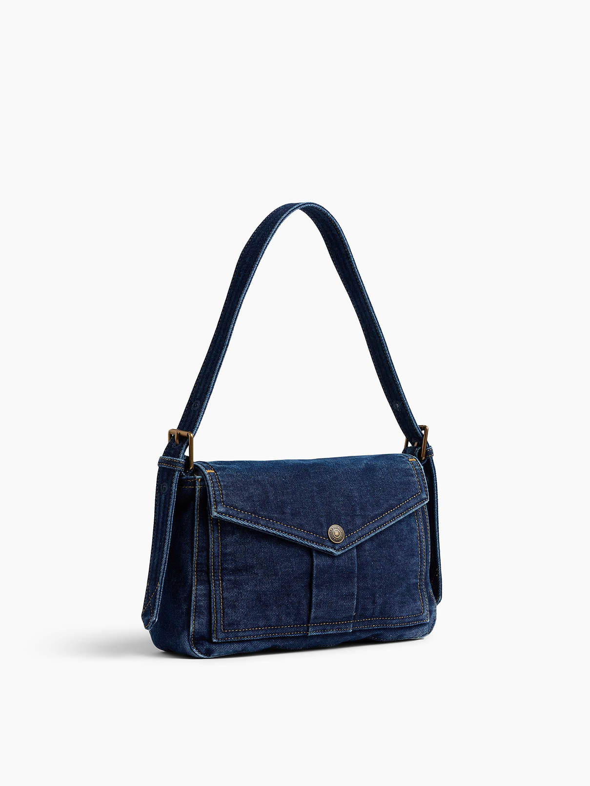 Image 3 of 8, Denim Envelope Bag