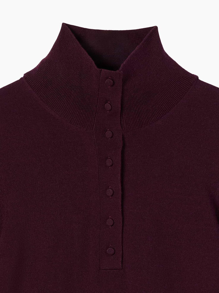 Image 4 of 5, Gap × Victoria Beckham Merino Turtleneck Sweater