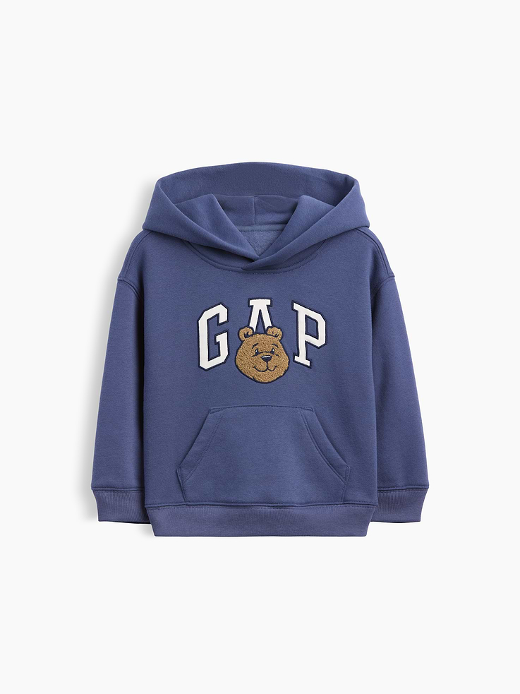 Image 2 of 4, Baby & Toddler VintageSoft Brannan Bear Logo Hoodie