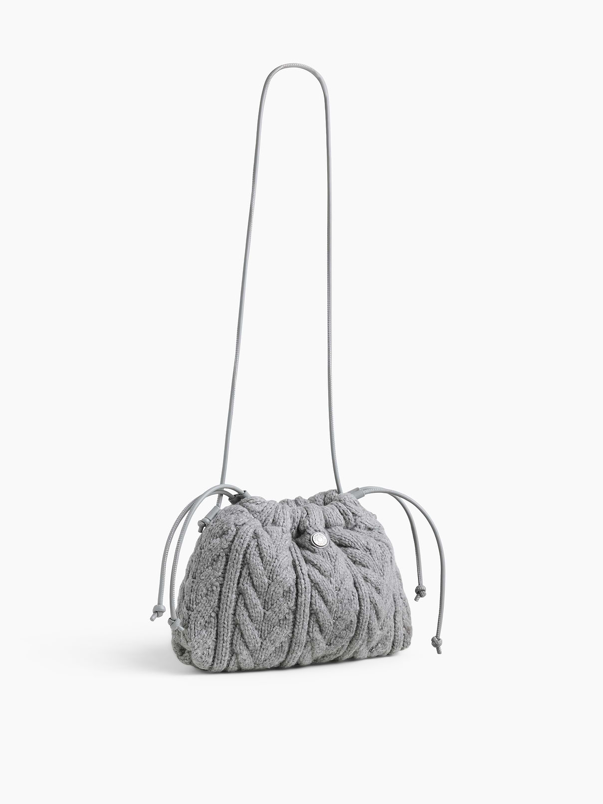 Image 3 of 6, CashSoft Cable-Knit Pouchette