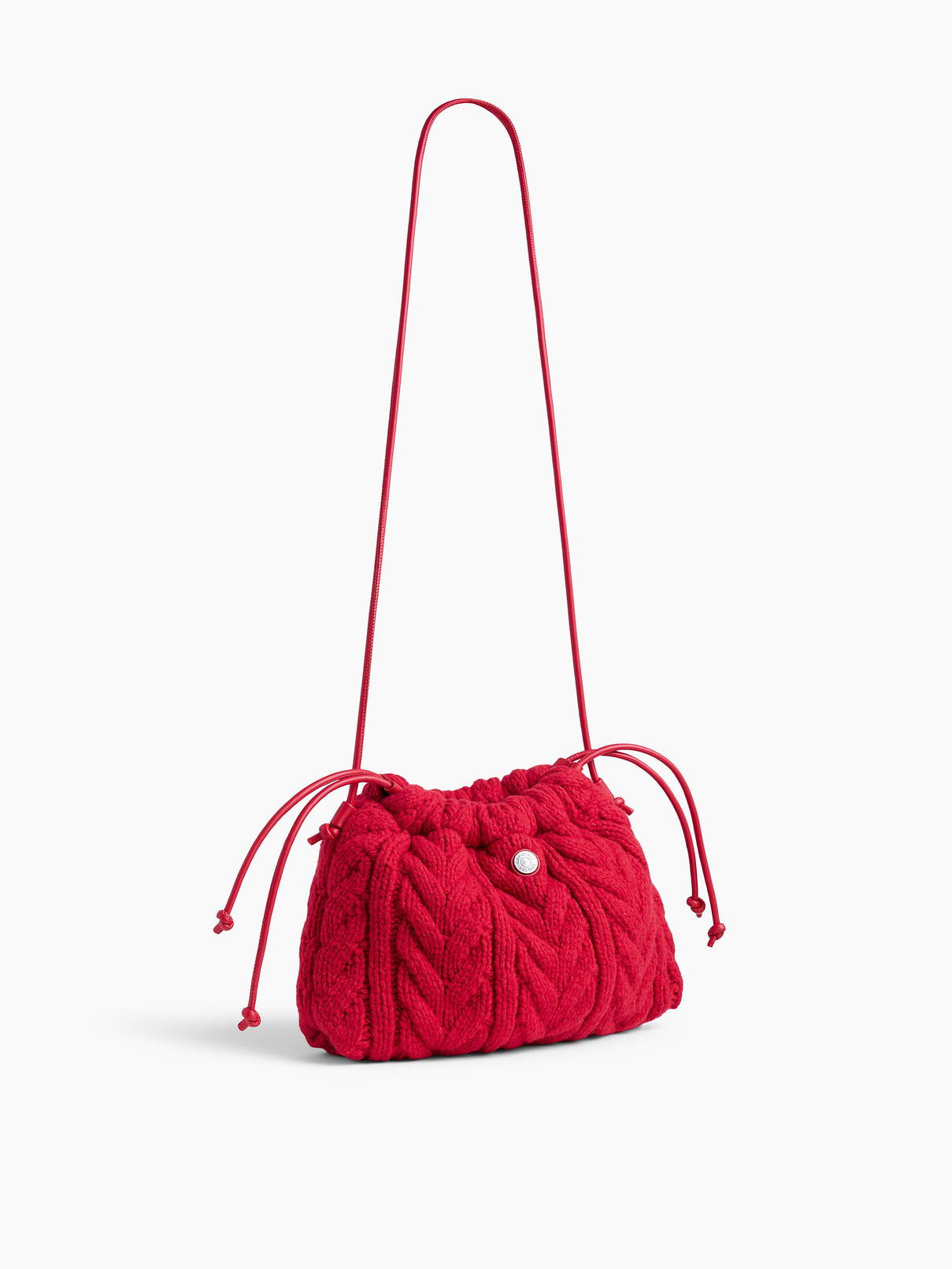 Image 3 of 6, CashSoft Cable-Knit Pouchette