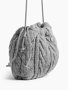 Image 5 of 6, CashSoft Cable-Knit Pouchette