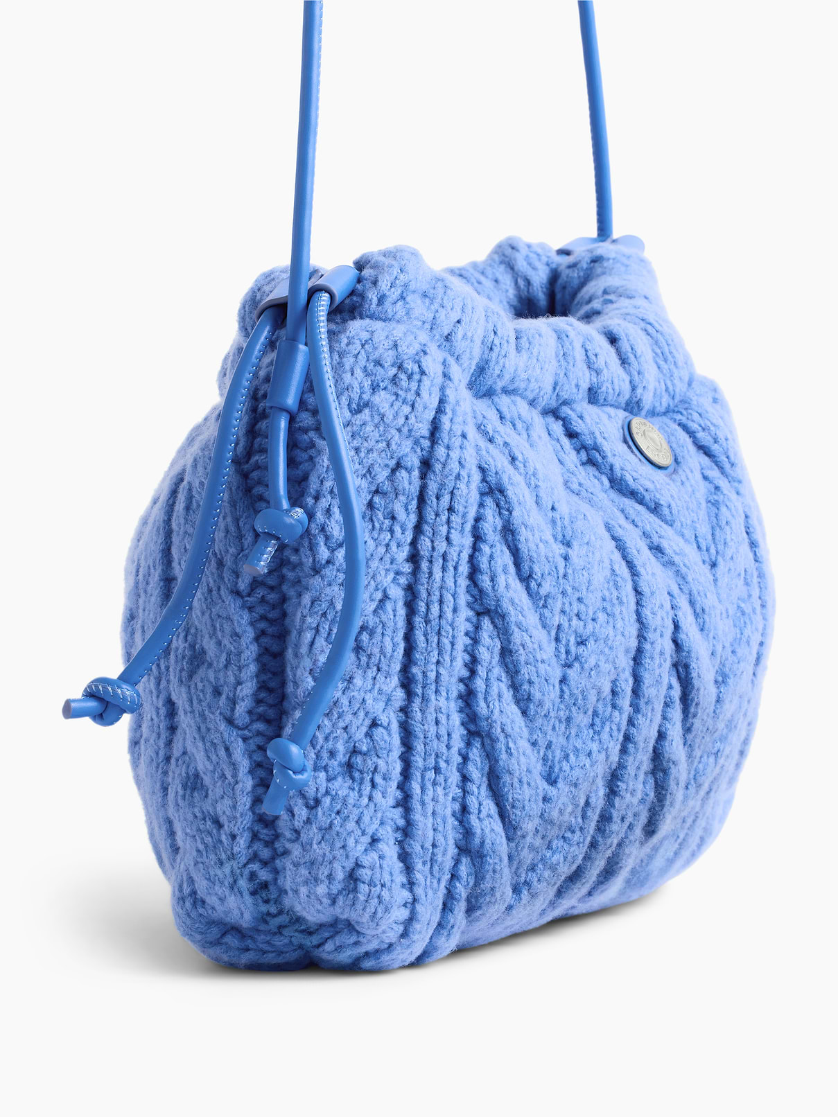 Image 5 of 6, CashSoft Cable-Knit Pouchette