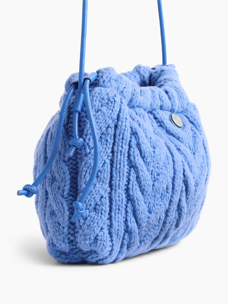Image 5 of 6, CashSoft Cable-Knit Pouchette