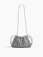 Image 4 of 6, CashSoft Cable-Knit Pouchette
