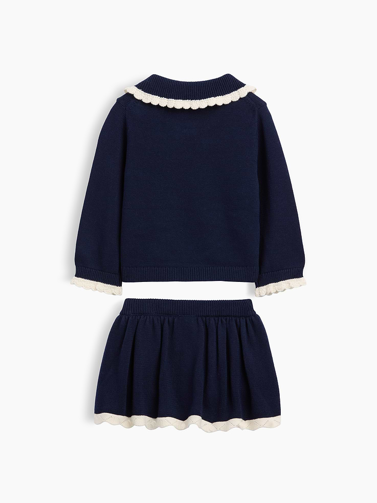 Image 2 of 2, Baby Sweater Skort Set