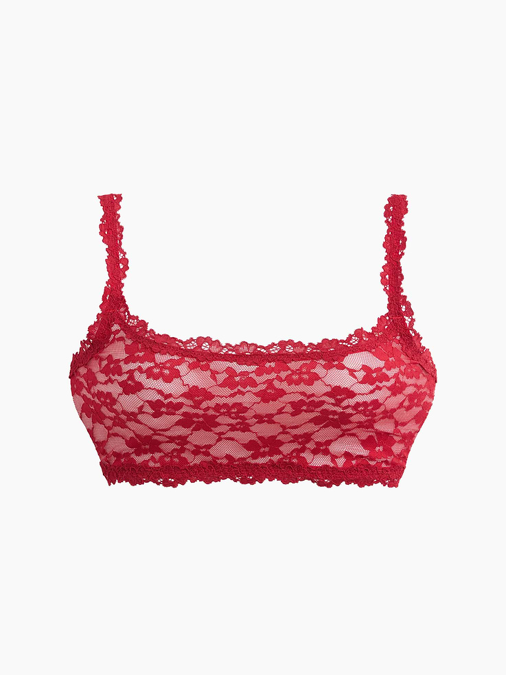 Image 6 of 7, Textured Lace Bralette