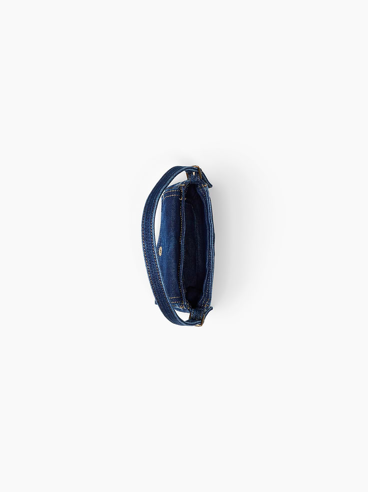 Image 7 of 8, Mini Denim Envelope Bag
