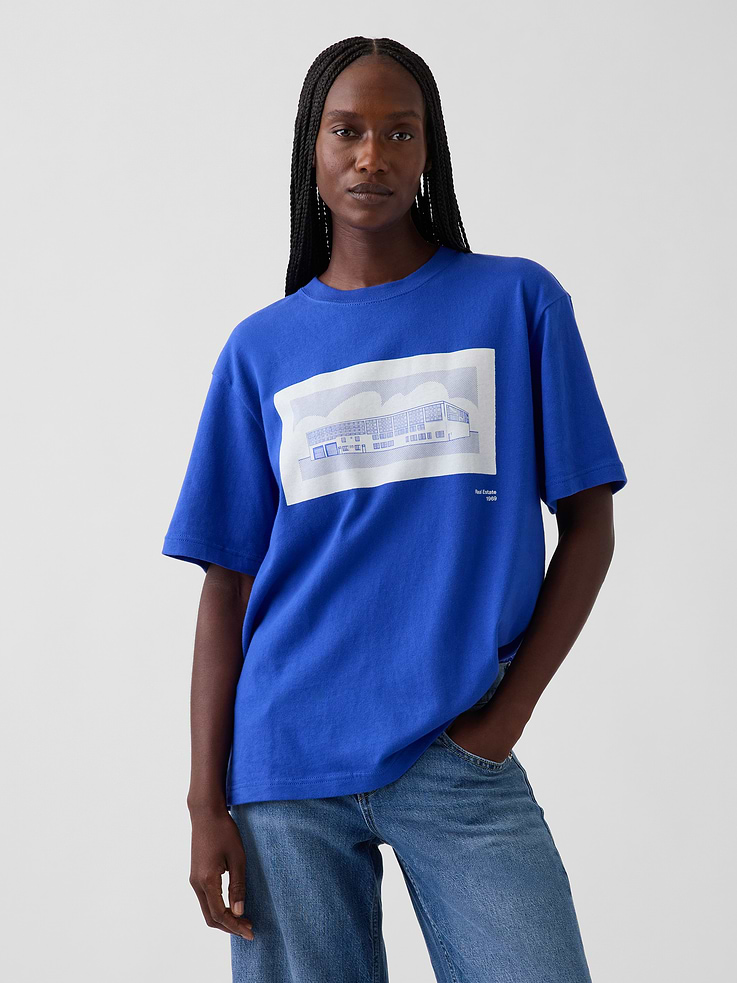 Image 5 of 9, Gap | Lichtenstein | Whitney | Real Estate Graphic T-Shirt