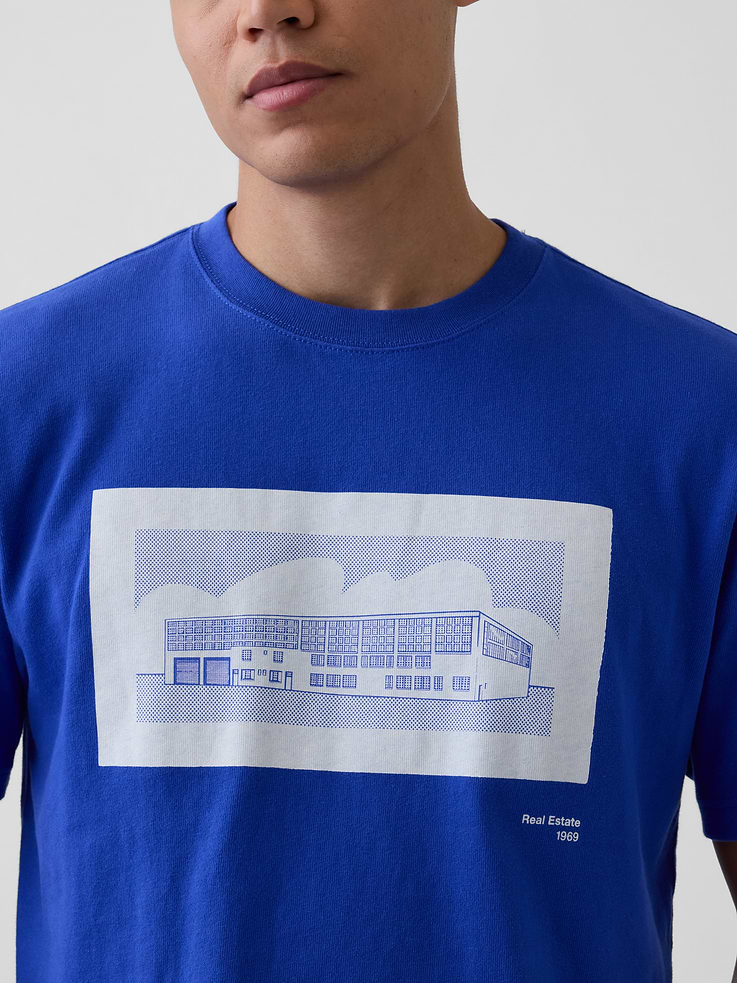 Image 4 of 9, Gap | Lichtenstein | Whitney | Real Estate Graphic T-Shirt