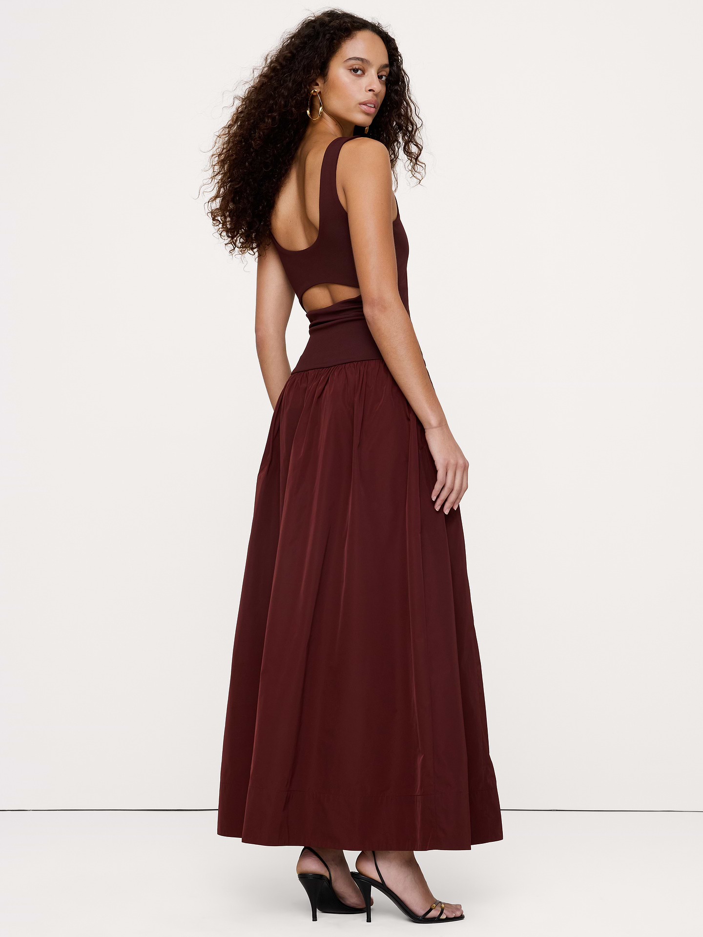Image 3 de 8, Robe longue bain de soleil en jersey et taffetas