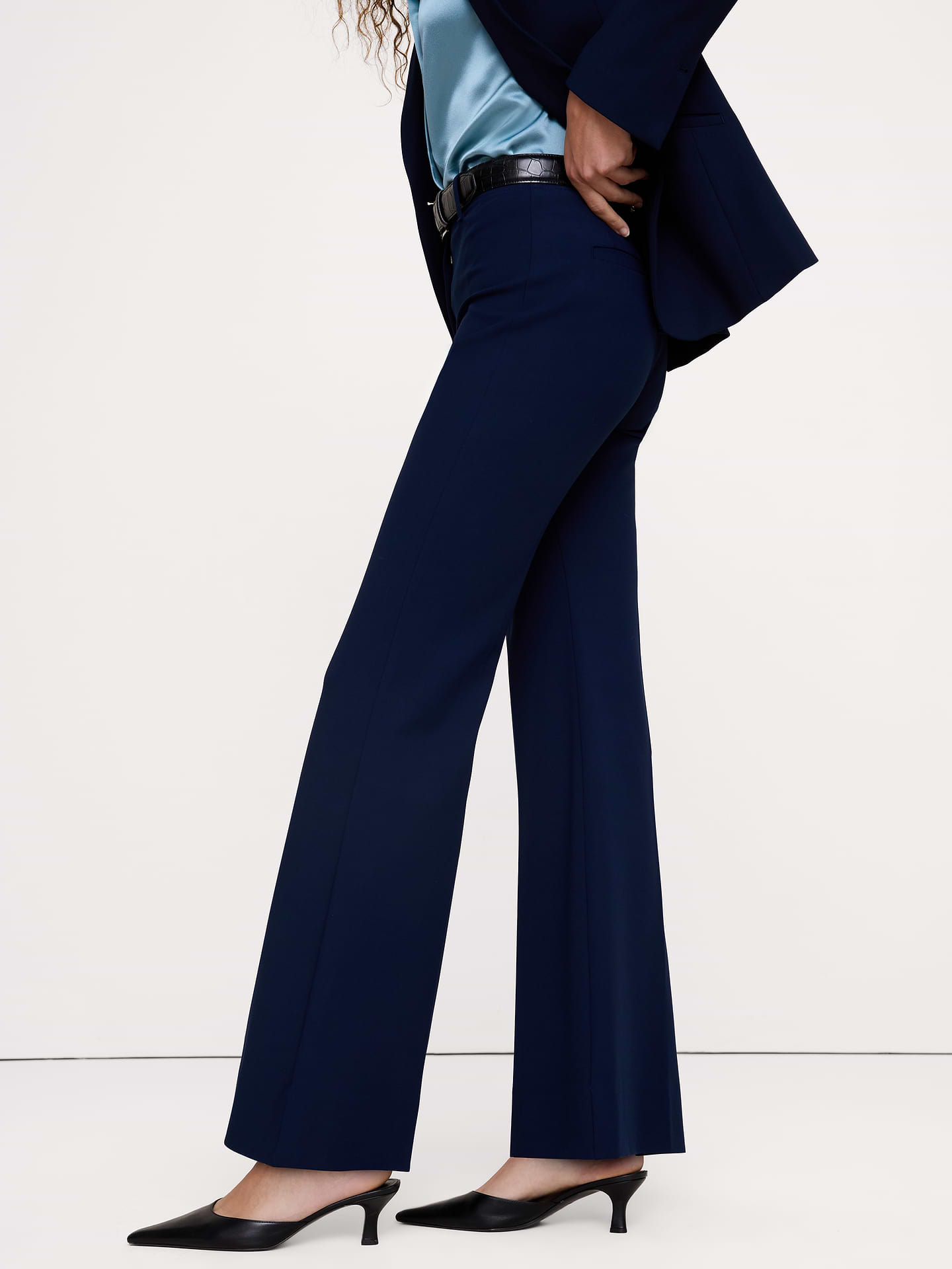 Image 3 of 8, High-Rise Modern Flare City Stretch Pant