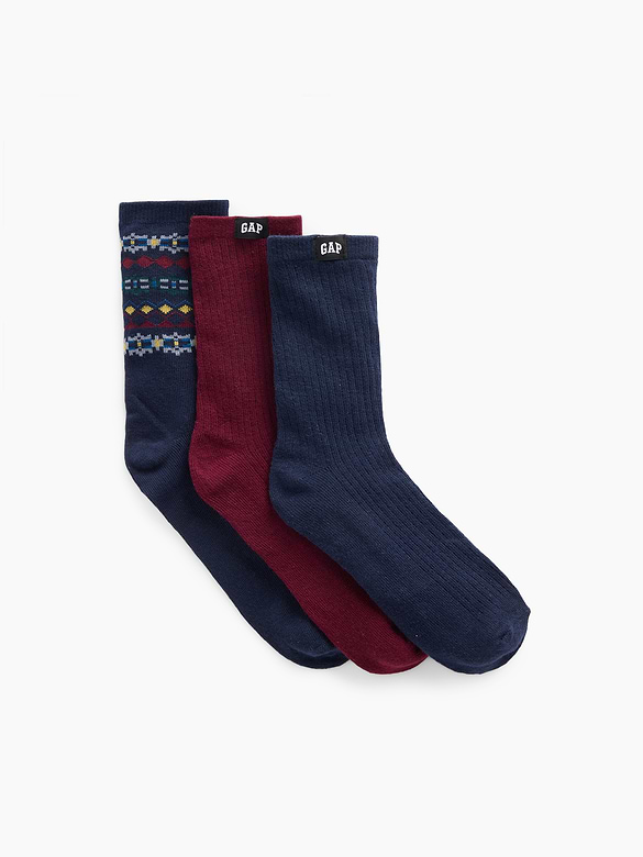 Kids Crew Socks (3-Pack)