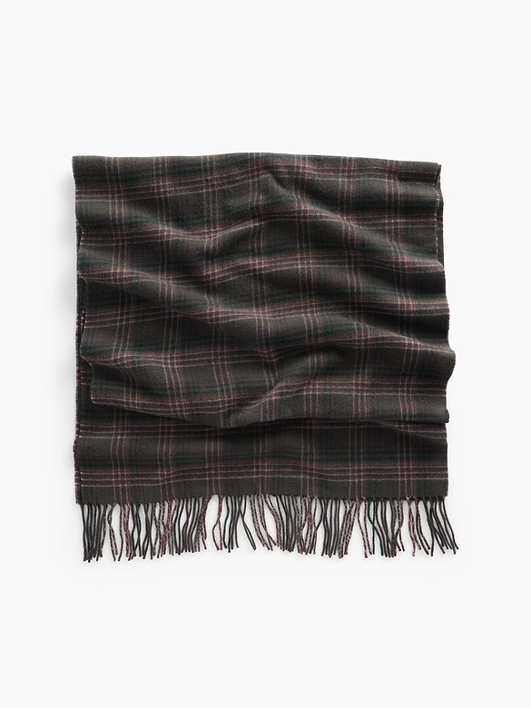 Wool-Blend Fringe Scarf