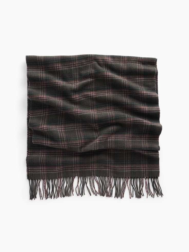 Image 1 of 3, Soft wool-blend scarf., Fringed ends., Product #1185718