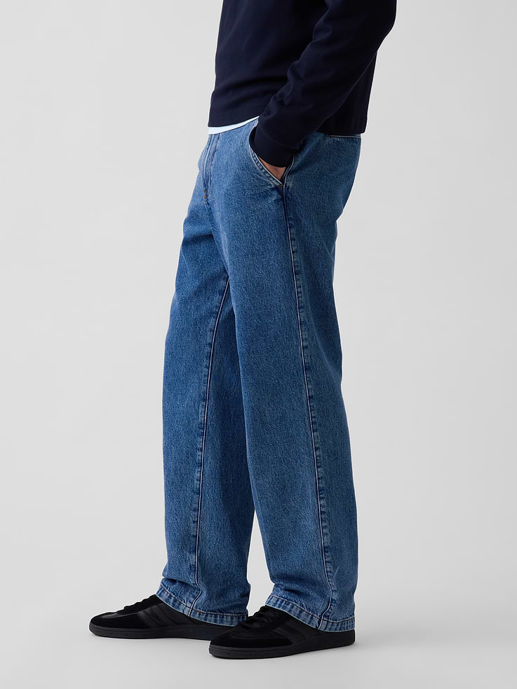 Image 3 of 7, Relaxed Straight Trouser Jeans