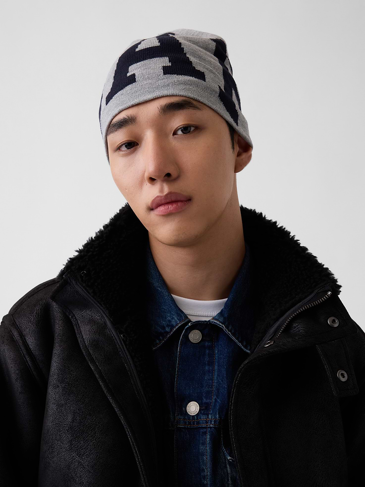 Image 2 of 3, Gap Logo Beanie