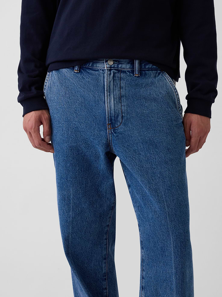 Image 6 of 7, Relaxed Straight Trouser Jeans