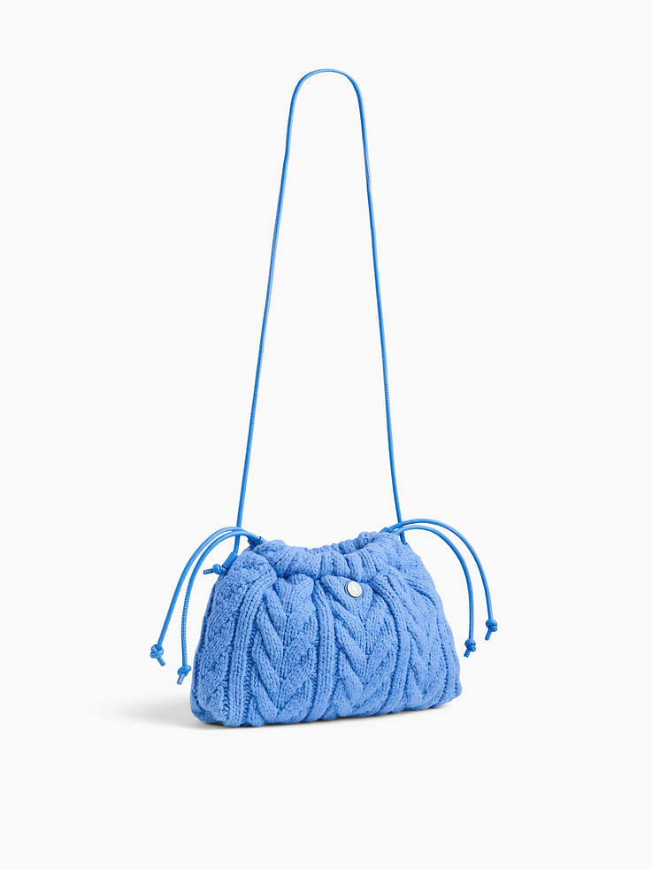 Image 3 of 6, CashSoft Cable-Knit Pouchette