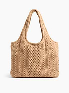 Image 1 of 7, Supersoft tote bag., Worn over the shoulder, elbow, and handheld., Shoulder straps., Snap closure at top., Laptop Friendly: up to 13"., Product #1189027