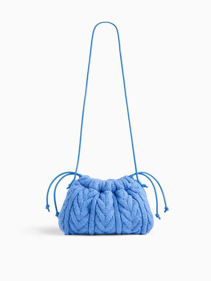 Image 4 of 6, CashSoft Cable-Knit Pouchette