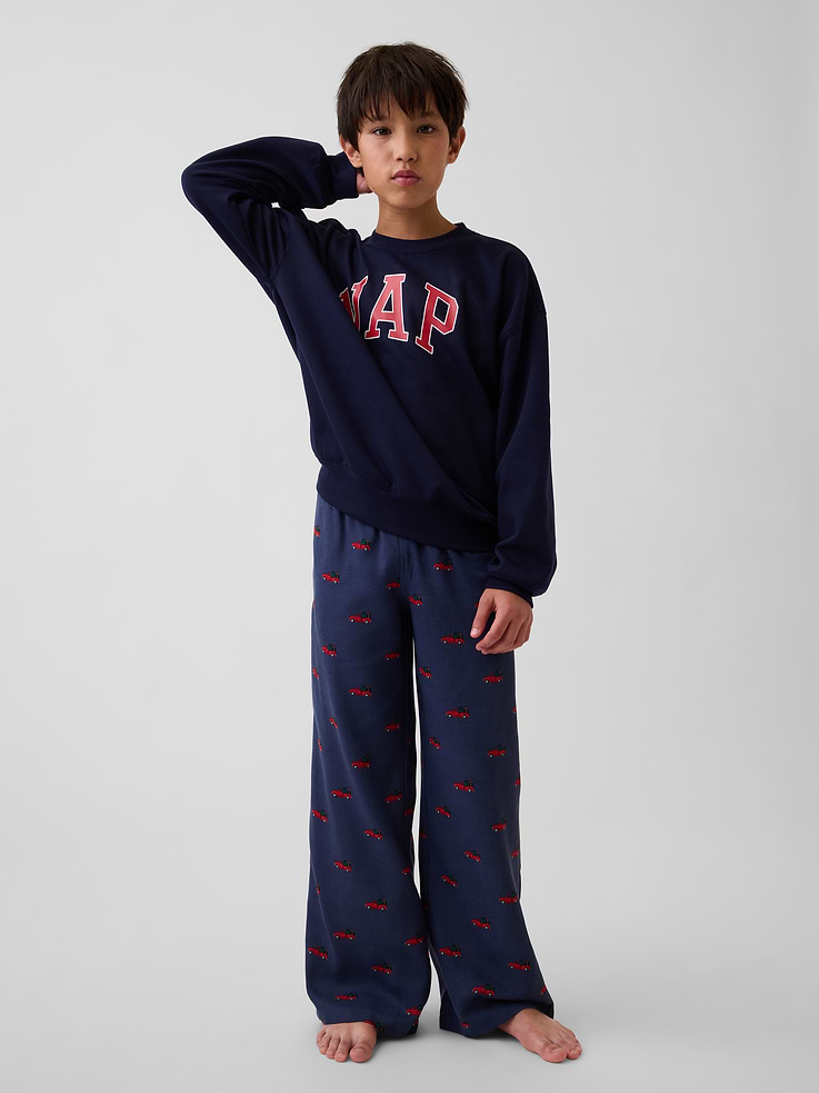 Image 2 of 3, Kids Recycled Flannel PJ Pants