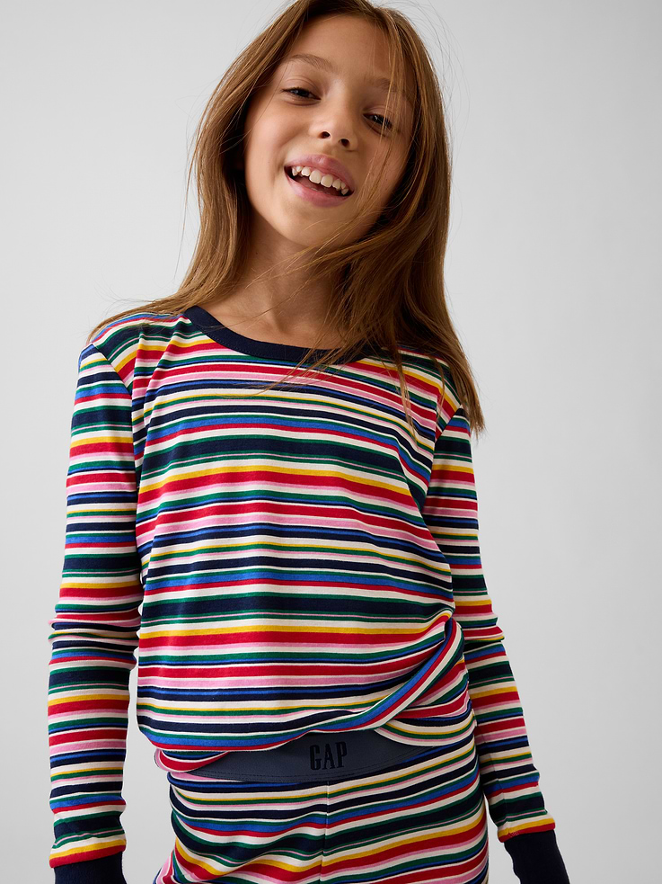 Image 4 of 6, Kids Organic Brushed Cotton PJ Set
