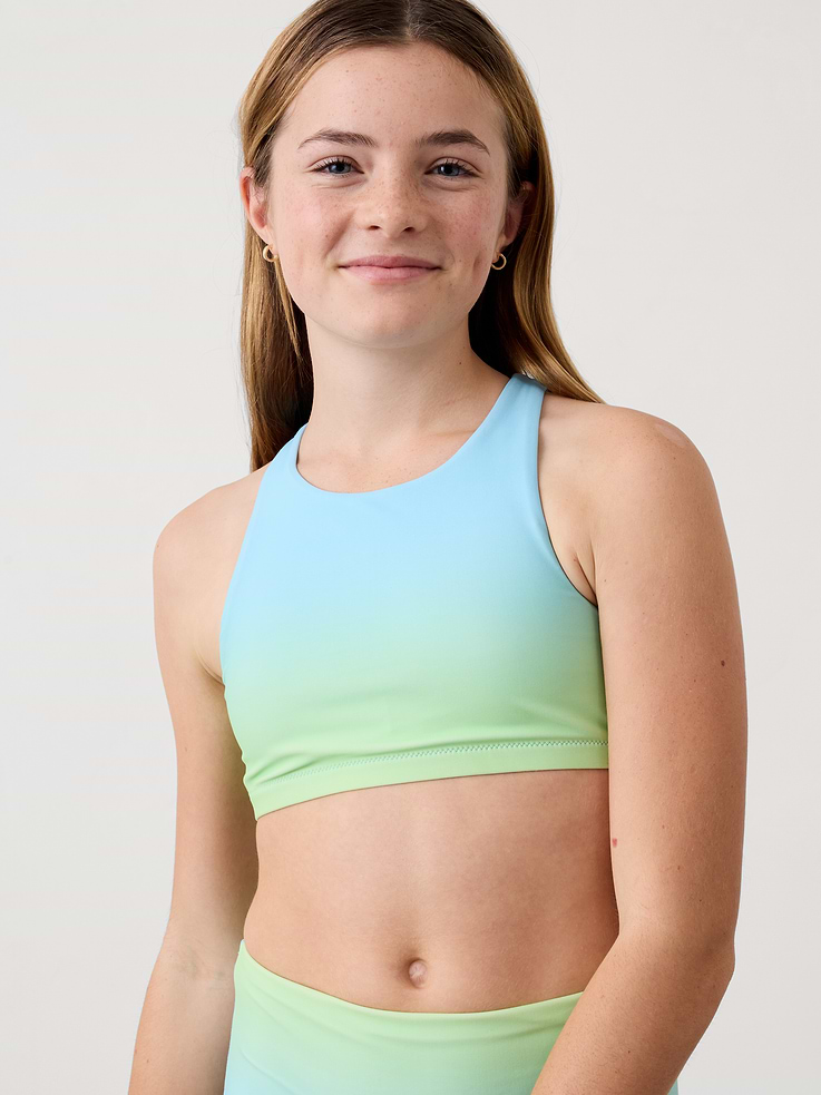 Image 4 of 4, Athleta Girl High Neck Ombre Bikini Top
