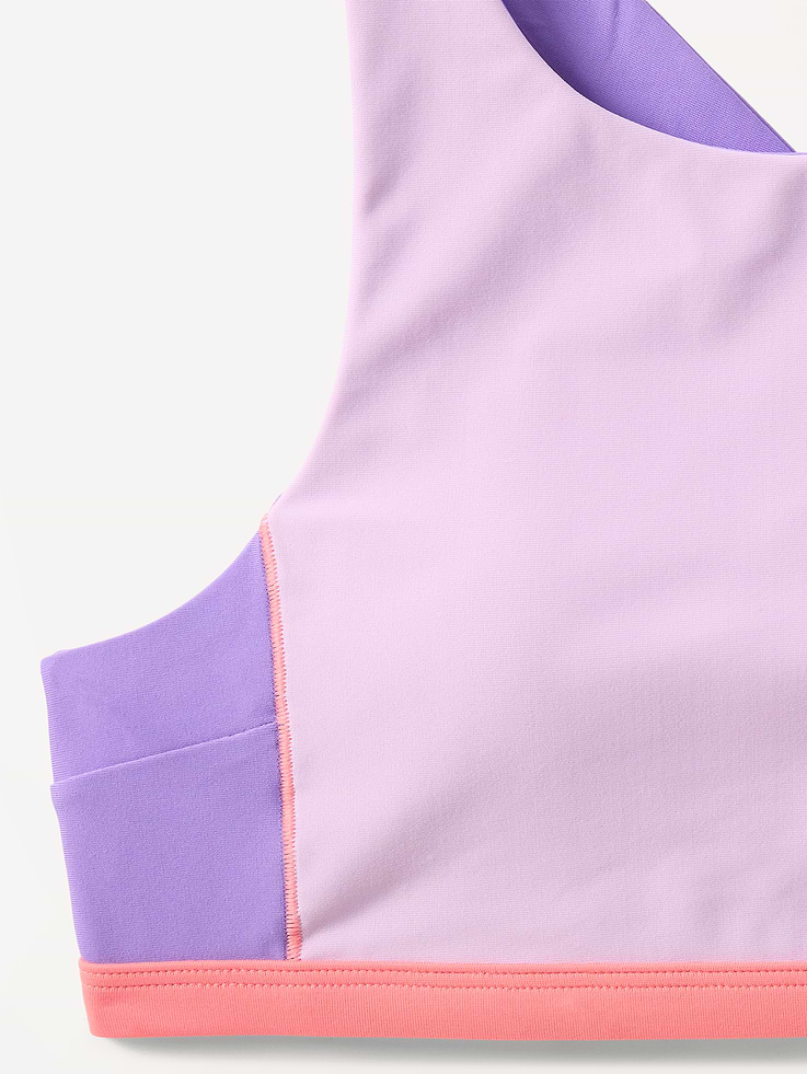 Image 3 of 4, Athleta Girl Reverisble High Neck Colorblock Bikini