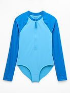 Image 1 of 3, FOR: Swim, surf, stand-up paddleboard, and all water sports, FEEL: Soft and stretchy Lycra® Xtra Life™ fabric, FAVE: Removable pads for comfort and coverage, Thumbholes keep sleeves in place, Product #820604