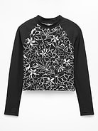Image 1 of 3, FOR: Swim, surf, stand-up paddleboard, and all water sports, FEEL: Recycled swim fabric is sleek with high stretch, FAVE: Long sleeves and mock neck provide more coverage, Product #844079