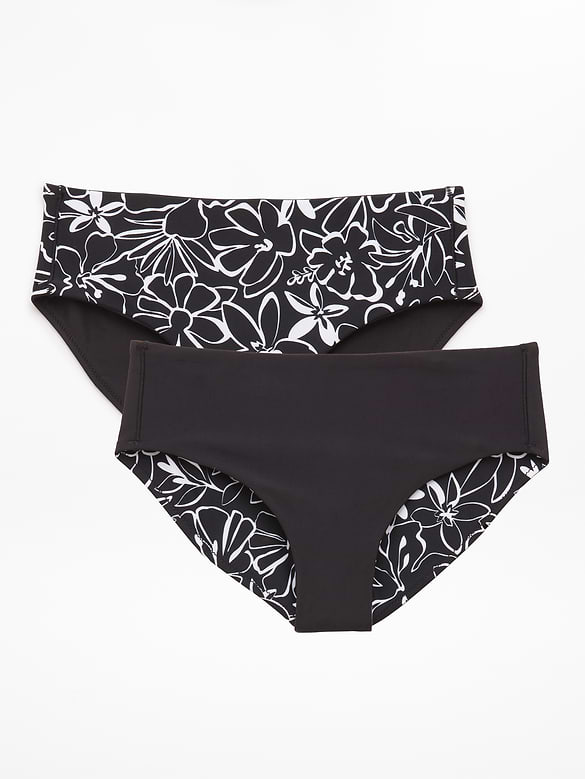 Athleta Girl Reversible Mid Rise Swim Bottom