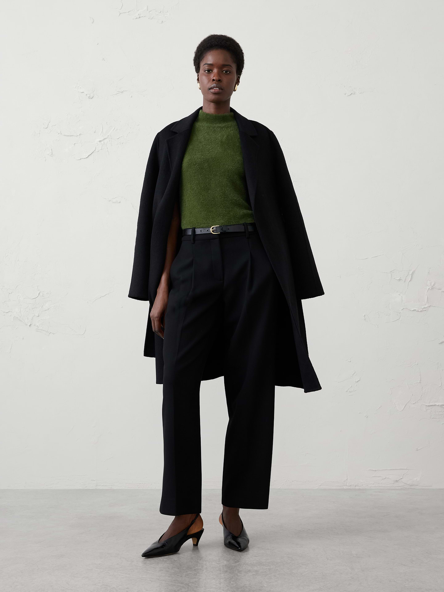 Image 3 of 4, Mockneck Eyelash Sweater