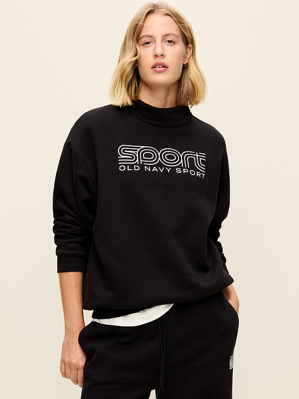 Baseline Fleece Mock-Neck Sweater