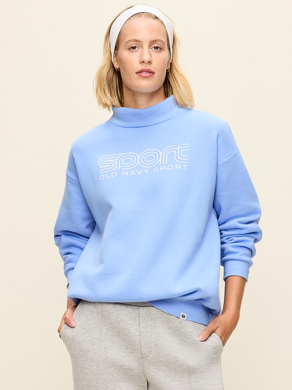 Baseline Fleece Mock-Neck Sweater