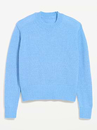 Image 2 of 3, Shrunken Cozy Crew-Neck Sweater