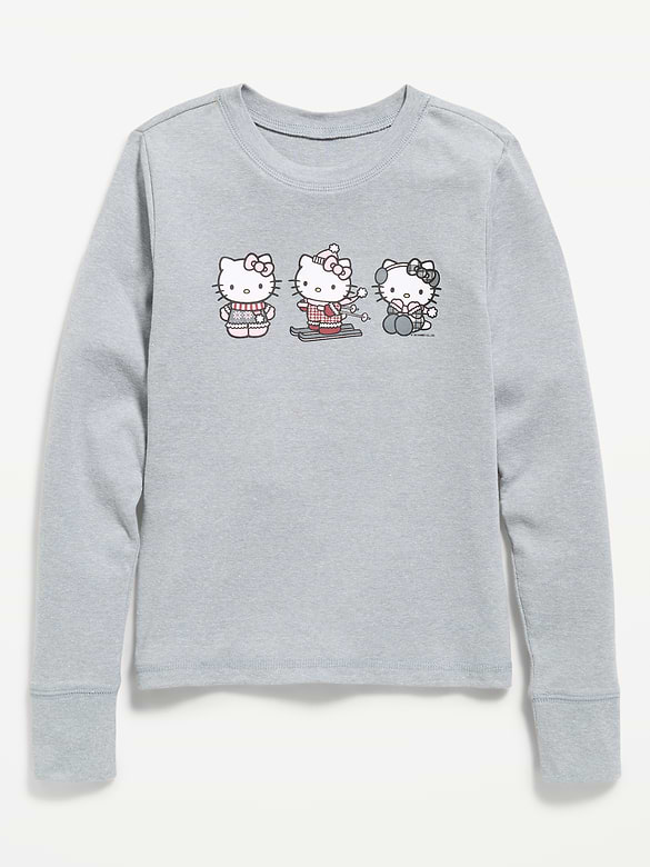 Hello Kitty® Long-Sleeve Graphic T-Shirt for Girls