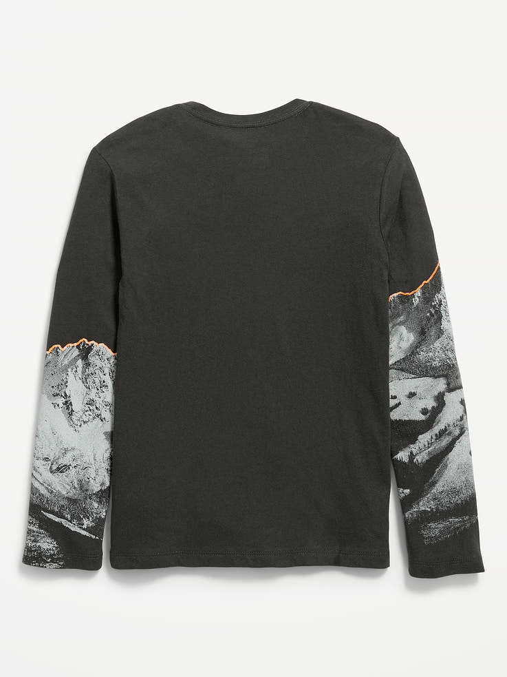 Image 2 de 2, T-shirt à imprimé à manches longues pour garçon