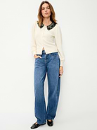 Image 3 of 3, SoSoft Lace-Collar Cardigan
