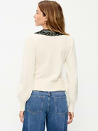Image 2 of 3, SoSoft Lace-Collar Cardigan