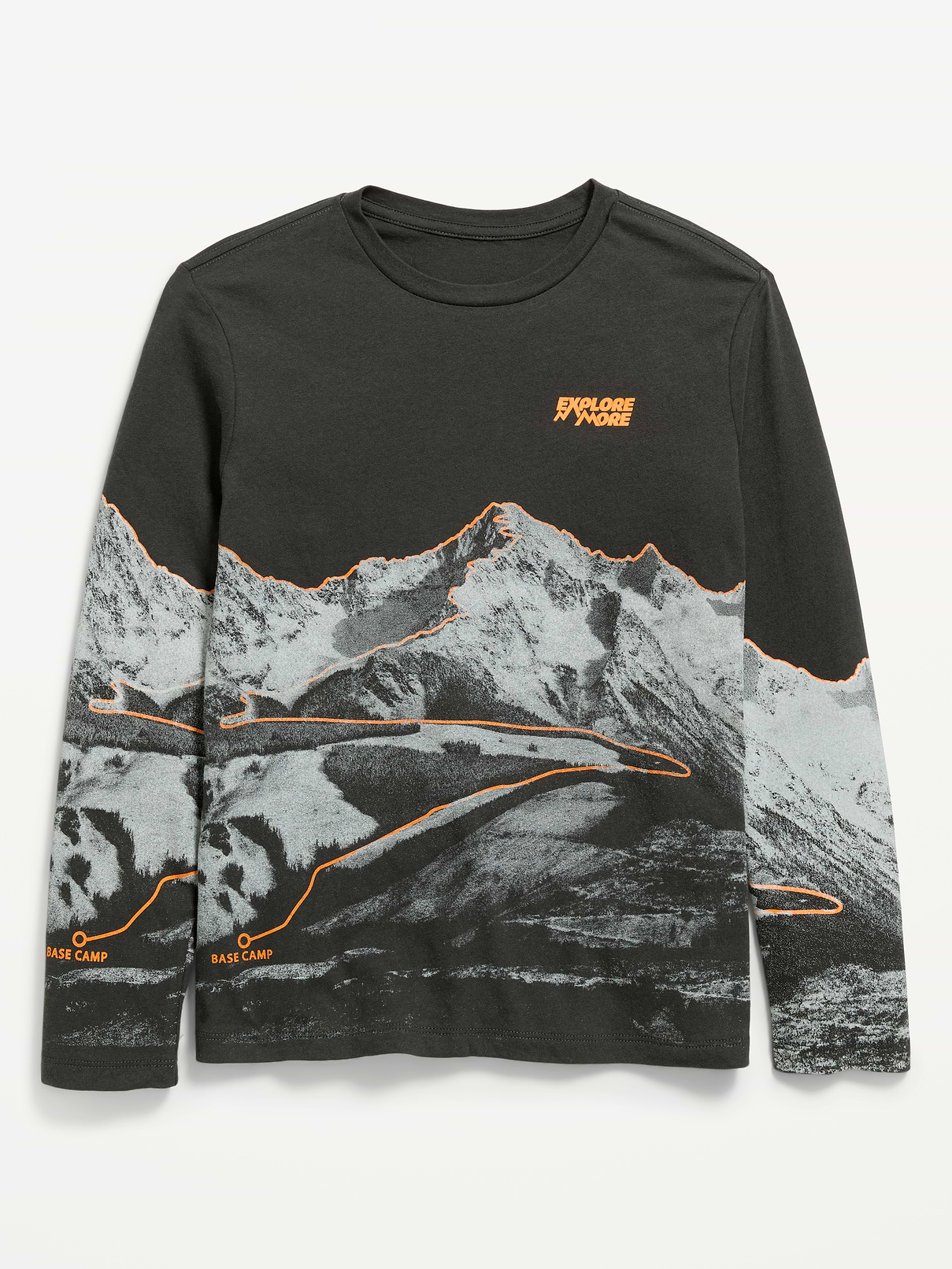 Image 1 of 2, crew neck, long sleeves, graphic at front, Product #1181866