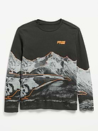 Image 1 of 2, crew neck, long sleeves, graphic at front, Product #1181866