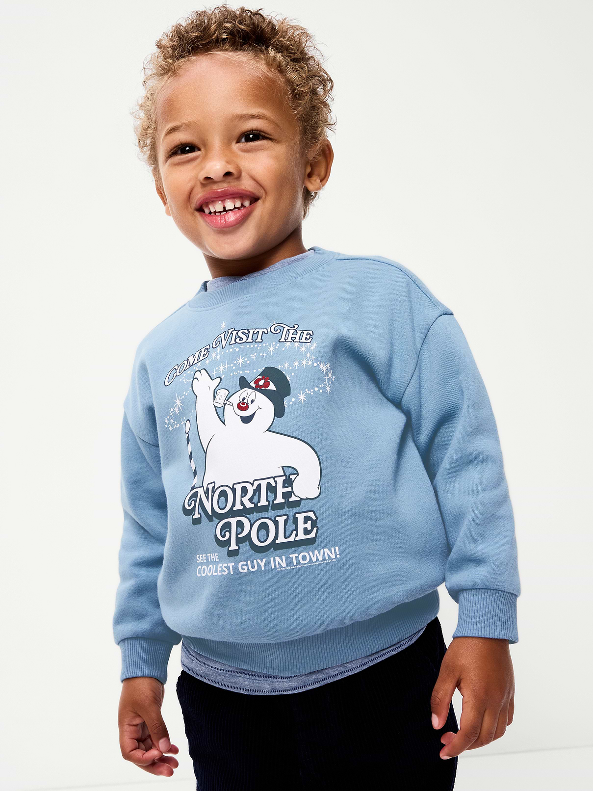 Image 1 of 3, crew neck, long sleeves, drop shoulders, licensed graphic, Product #1184231